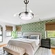 preview thumbnail 7 of 71, Bella Depot 36" Modern Retractable Ceiling Fan with Dimmable Led Light, Remote and APP Control 6-Speed Reversible DC Motor