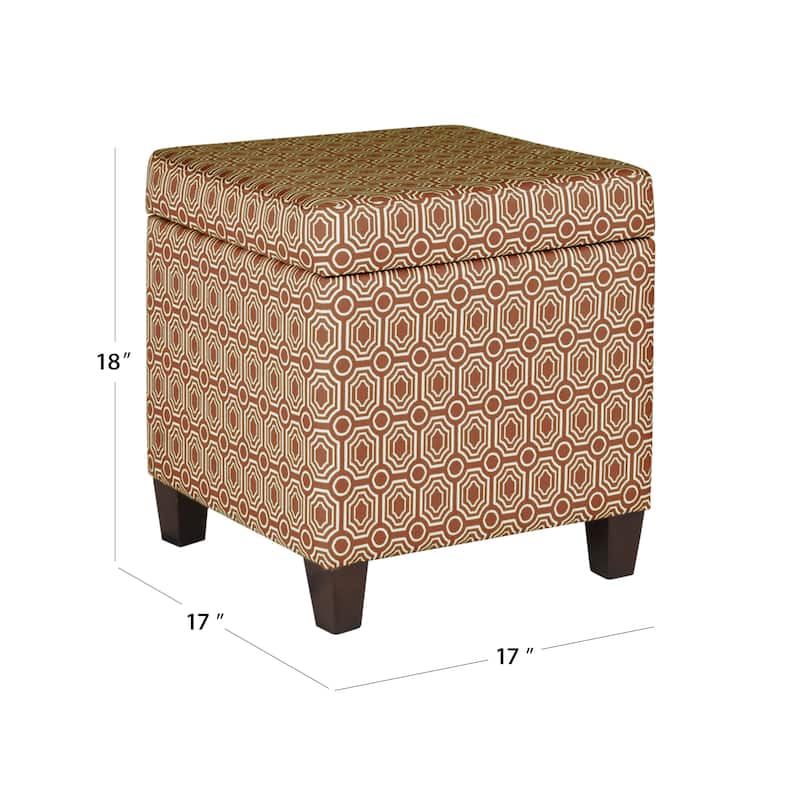 Porch & Den Dracena Fashion Storage Cube Ottoman