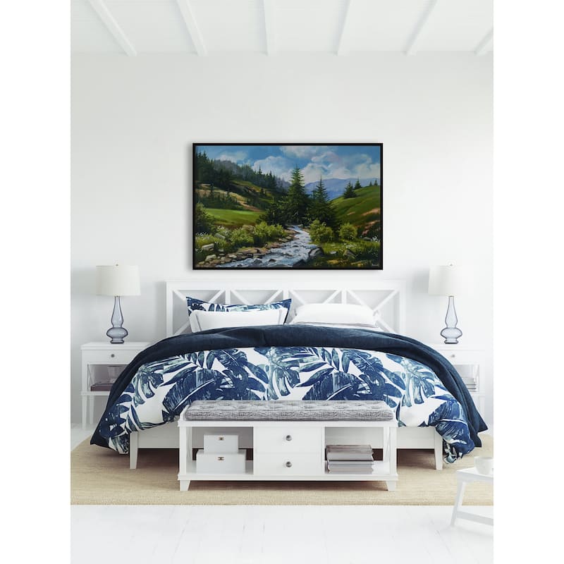 Land of Peace Floater Framed Print on Canvas