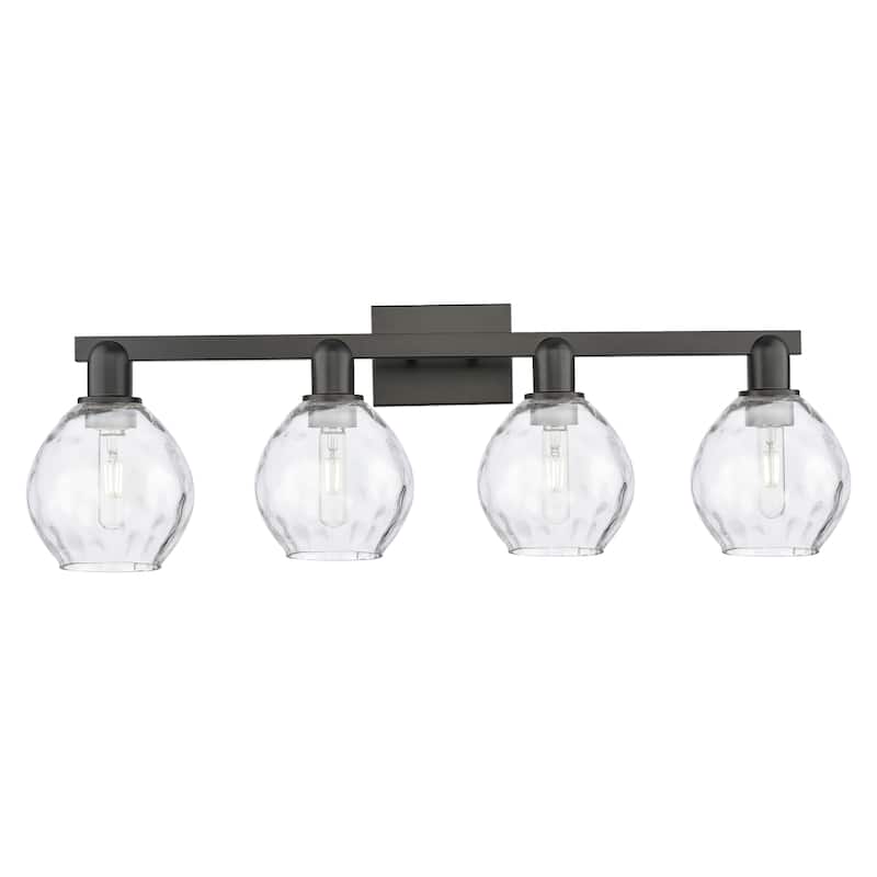 Innovations Lighting Endless Possibilities Arcadia - Waverly - 4 Light 33" Bath Vanity Light - Matte Black