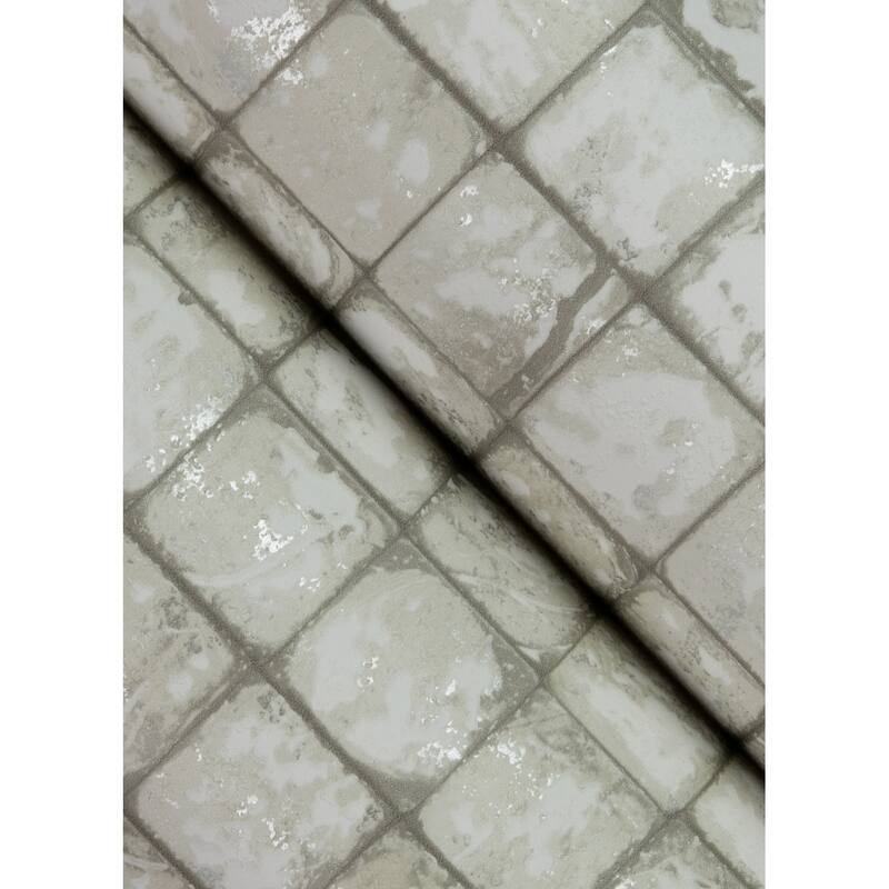 Advantage Kingsley Off-White Tiled Wallpaper