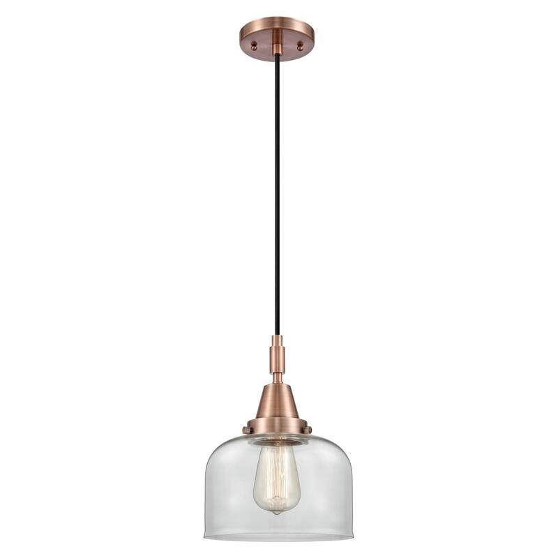 Innovations Lighting 447-1P-G72 Bell 8" Wide Mini Pendant with Clear