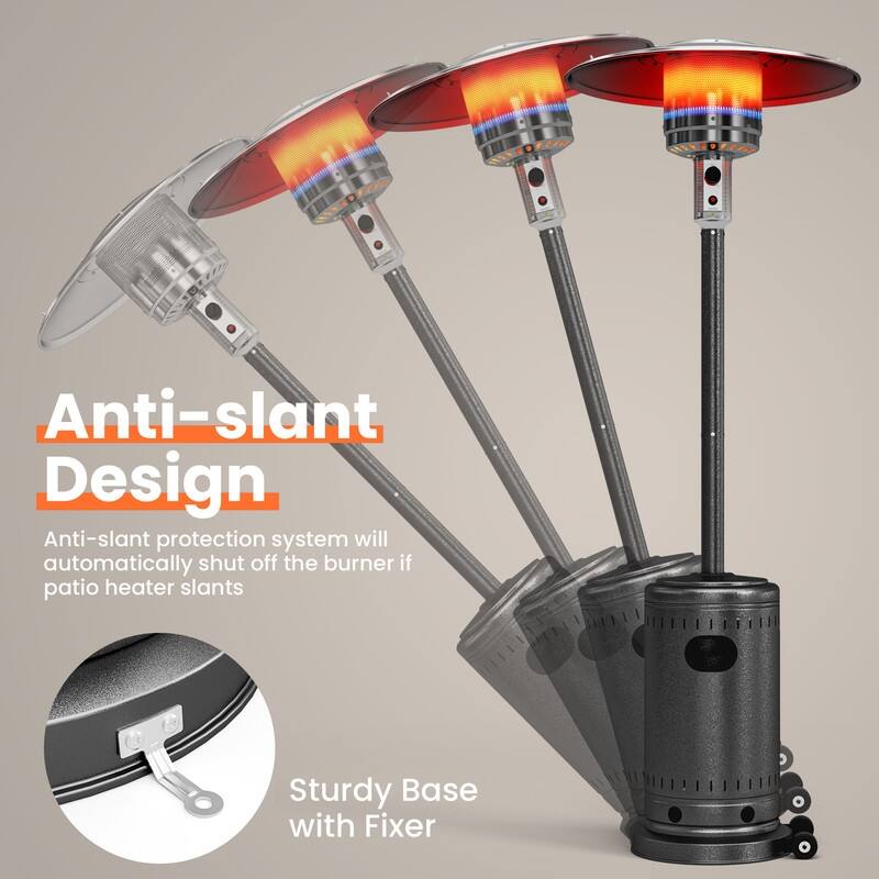 PAMAPIC 48000 BTU Outdoor Propane Patio Heater w/Cover