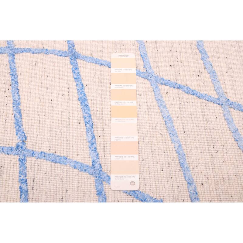 ECARPETGALLERY Hand Loomed Loreto Ivory Silk, Wool Rug - 5'4 x 7'7