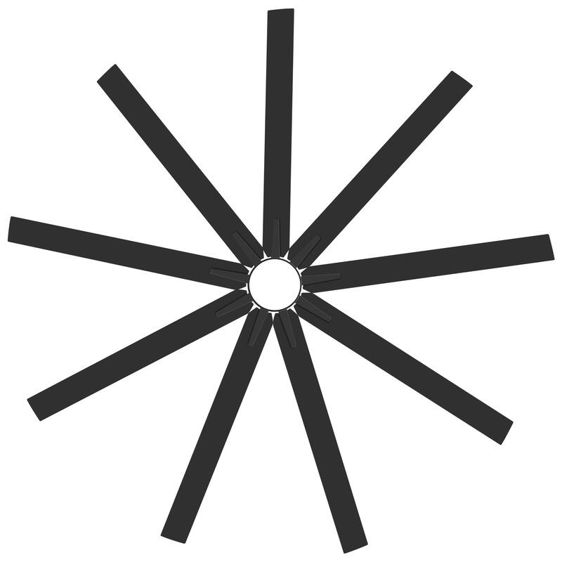 36/42/52/56/72/84-Inch Reversible 3/5/9-Blade Integrated LED Ceiling Fan with Light Remote