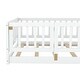 preview thumbnail 32 of 89, Montessori Floor Bed with Fence & Door, Toddler Wood Bed Frame for Kids