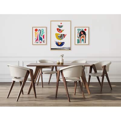 Kate and Laurel Sylvie Animals Canvas Art Set by Rachel Lee