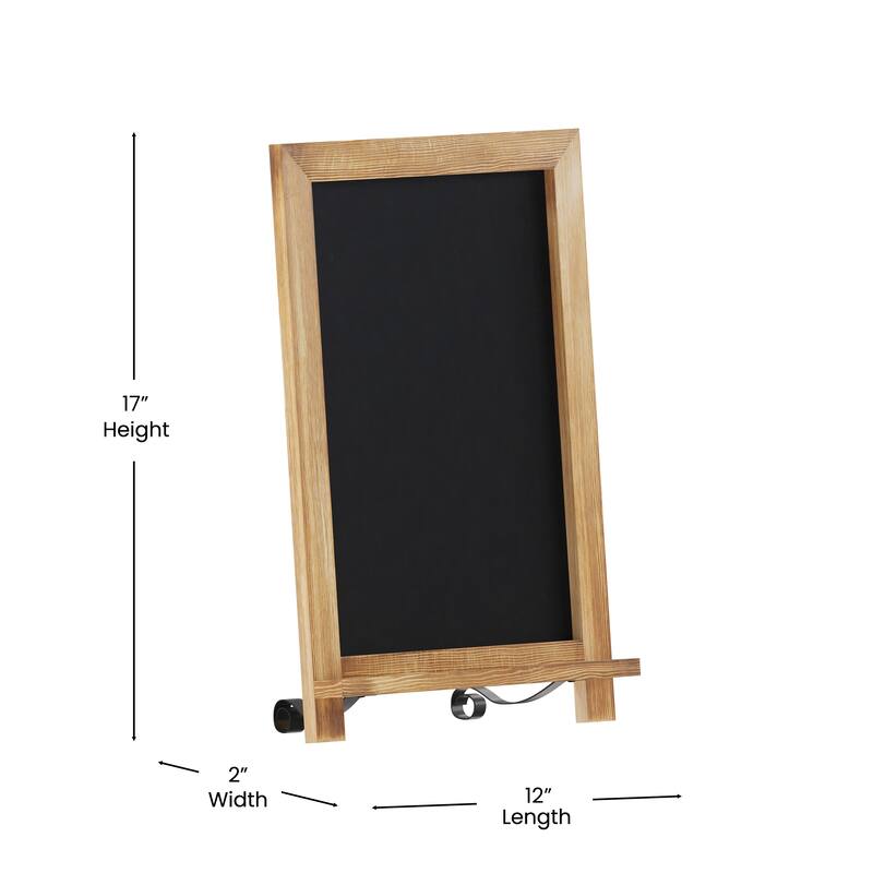 Freestanding Tabletop or Wall Mount Magnetic Chalkboard