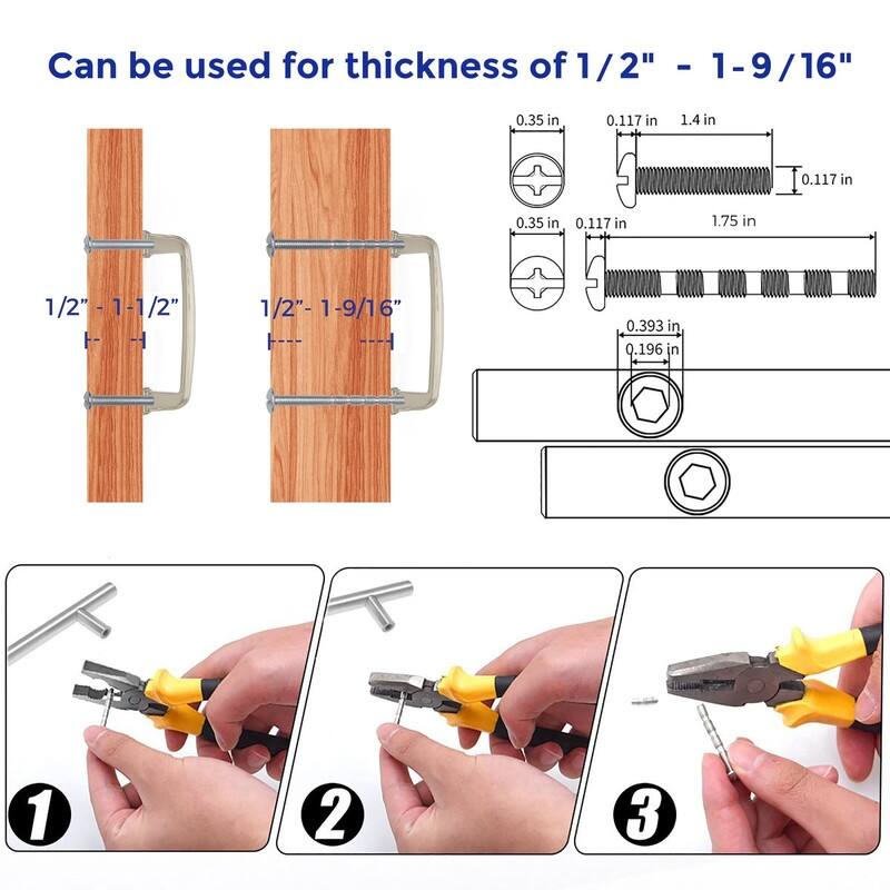 30 Pack Solid 3 Inch Drawer Handles