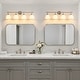 preview thumbnail 5 of 98, Dimmable Bathroom Vanity Light with Glass Shade