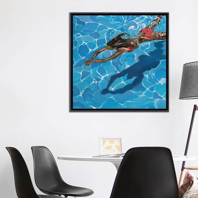 iCanvas "Rouge" by Antoine Renault Framed