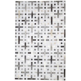 One of a Kind Hand-Woven Modern & Contemporary 5' x 8' Geometric ...