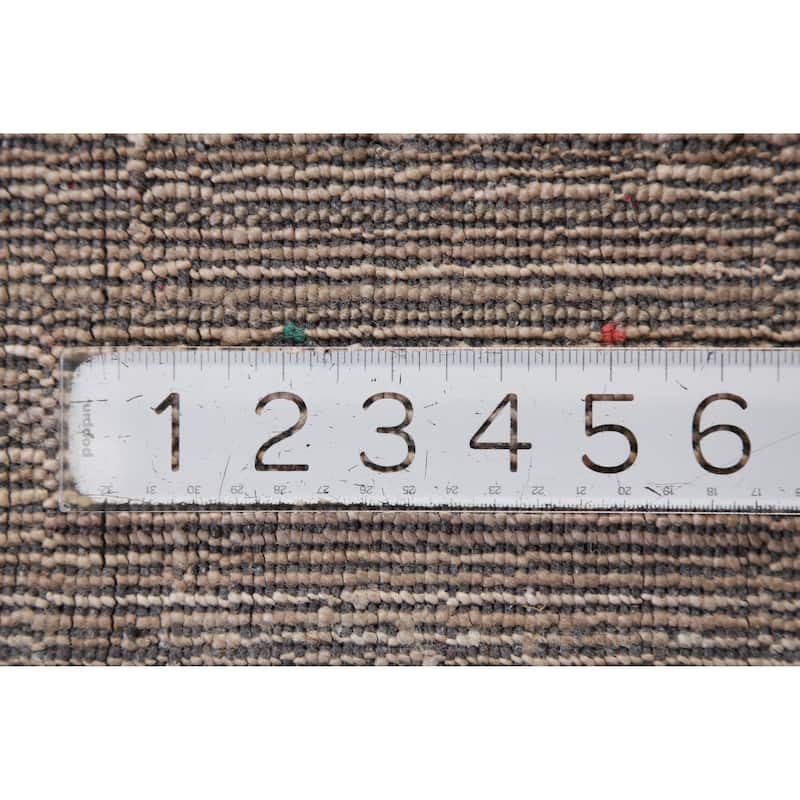 Hand Knotted Oriental 100% Wool Carpet Tribal Tribal Beige & Ivories Gabbeh Area Rug - 9' 11'' X 7' 10''