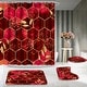 preview thumbnail 11 of 29, 4 Pcs Bathroom Shower Curtain Set,Bathroom Sets with Rugs