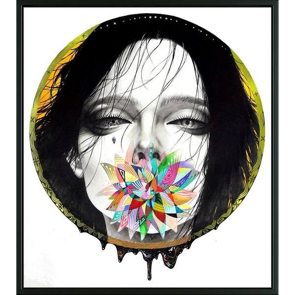 Shop Easy Art Prints Minjae Lee S Black Blossom Premium Canvas