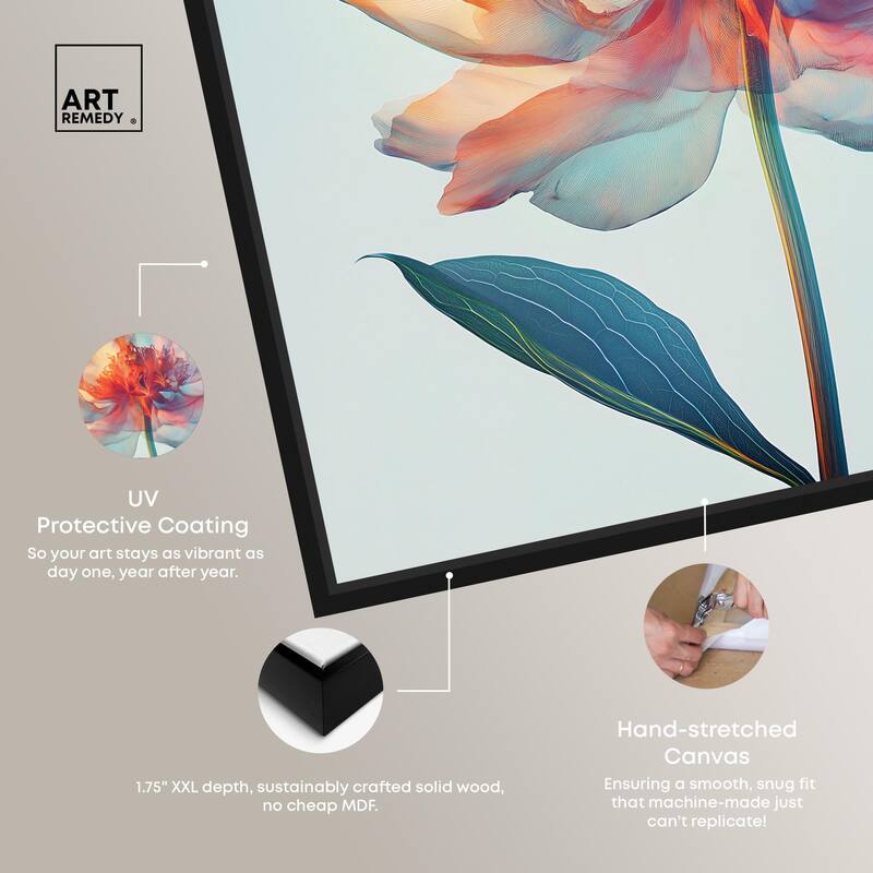 Peony Phases Canvas by Art Remedy