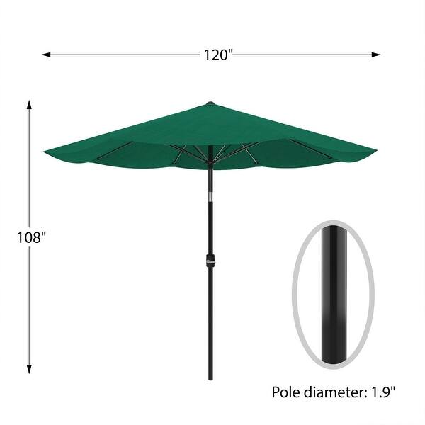 10-foot Auto Tilt Patio Umbrella - On Sale - Bed Bath & Beyond - 37362447