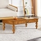 preview thumbnail 2 of 55, Rectangular 47" Wooden Coffee Table with Storage Drawer, Vintage Cocktail Table with Solid Wood Legs for Living Room Elegance