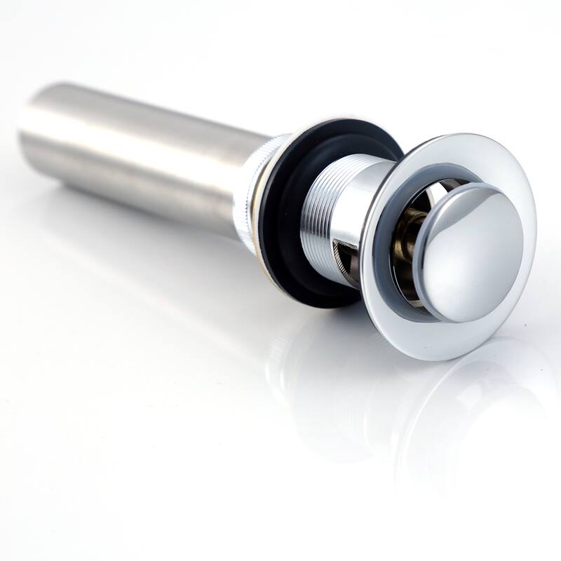Luxier DS04-T Bathroom Sink Push Pop-Up Drain Stopper with Overflow