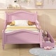 preview thumbnail 25 of 42, Kids Platform Bed with Saddle-shape Headboard and Footboard, 2 Drawers Underneath, 10 Pc Slats Support, No Box Spring Needed