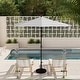 preview thumbnail 7 of 143, North Bend 9-foot Round Auto-tilt, Bronze Finish, Sunbrella Patio Umbrella by Havenside Home Natural