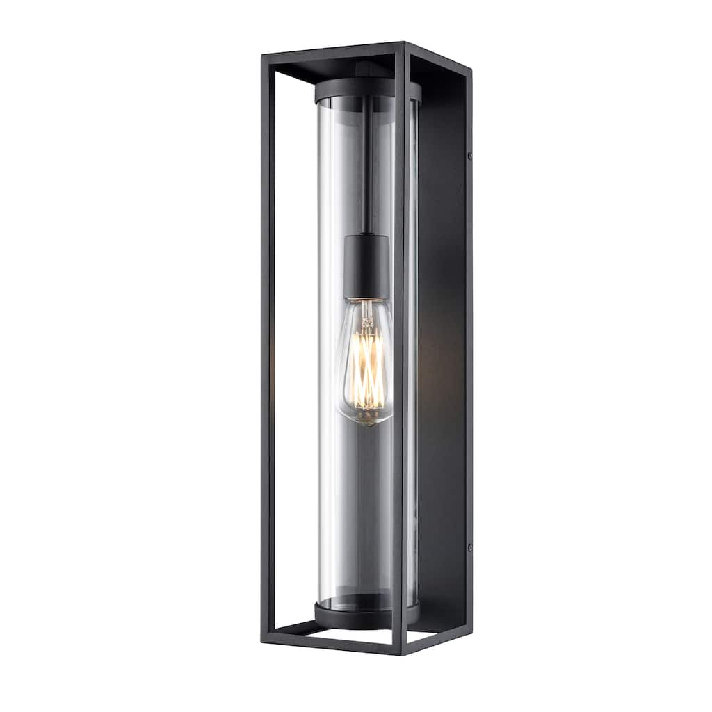 Caleb 1-Light Outdoor Wall Sconce Textured Black - Textured Black