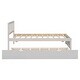 preview thumbnail 10 of 10, Wooden Twin Size Platform Bed Frame with Trundle , Sturdy Construction from Rubberwood and Plywood