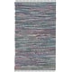 preview thumbnail 101 of 158, SAFAVIEH Handmade Rag Rug Vistiana Flatweave Cotton Rug 4' x 6' - Aqua/Multi - Rectangle