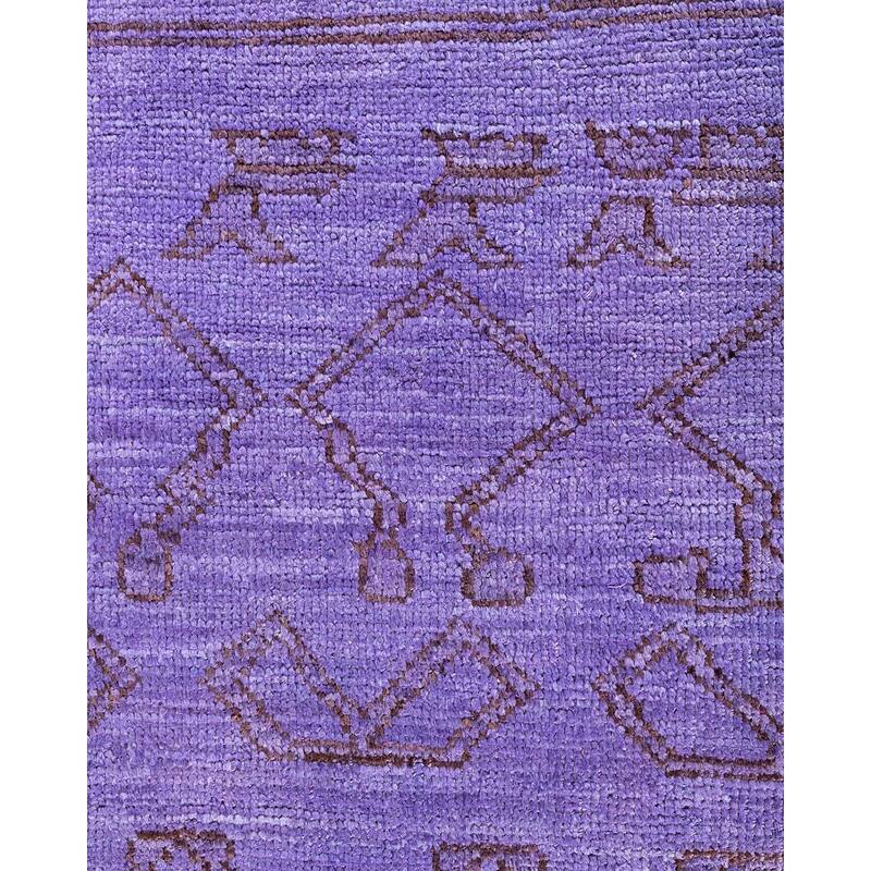 Contemporary Overdyed Wool Hand Knotted Area Rug - 6' 1" x 8' 10"