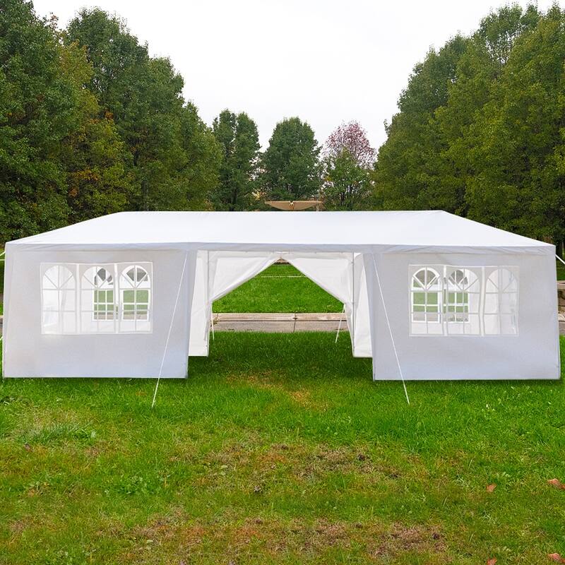 3 x 9m Waterproof Tent with Spiral Tubes 5/7/8 Sides
