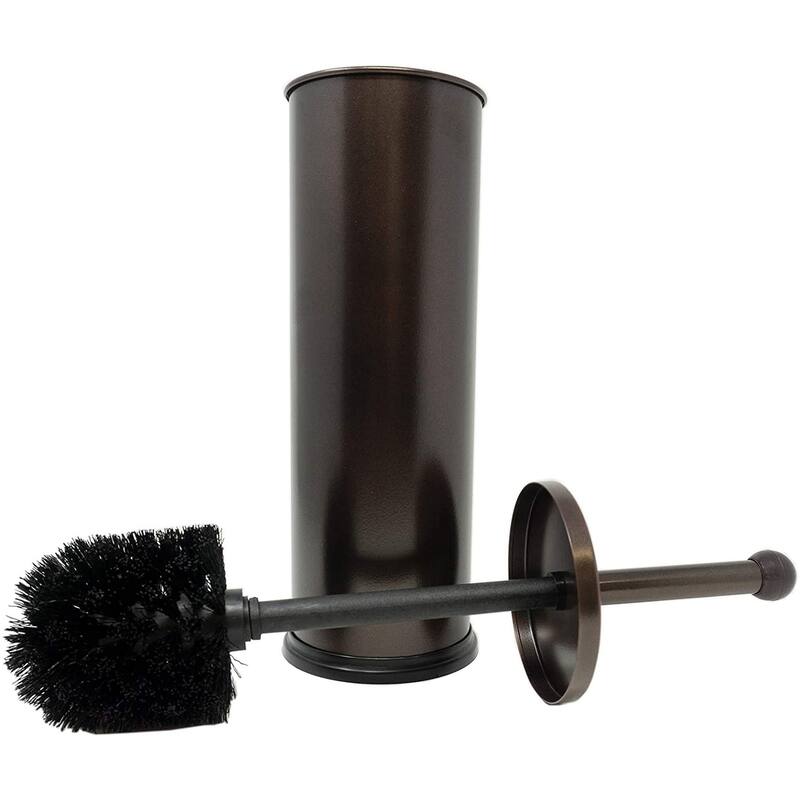 HUJI Rust Resistant Bronze Toilet Brush & Holder Set