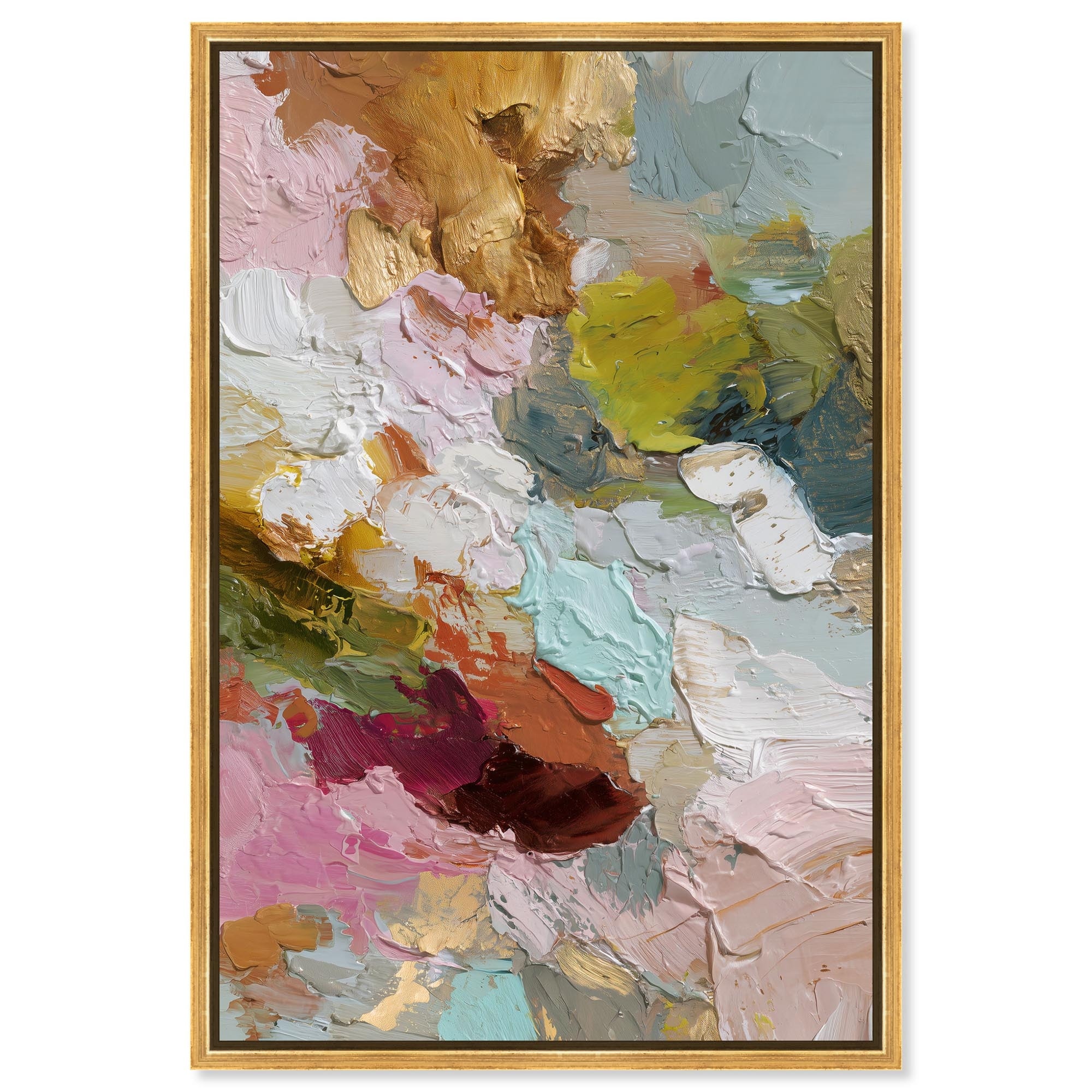 Palette II Abstract Wall Decor Framed Canvas Print by Art Remedy
