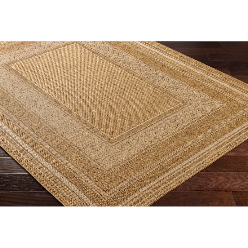 Livabliss Pismo Indoor/ Outdoor Classic Border Area Rug