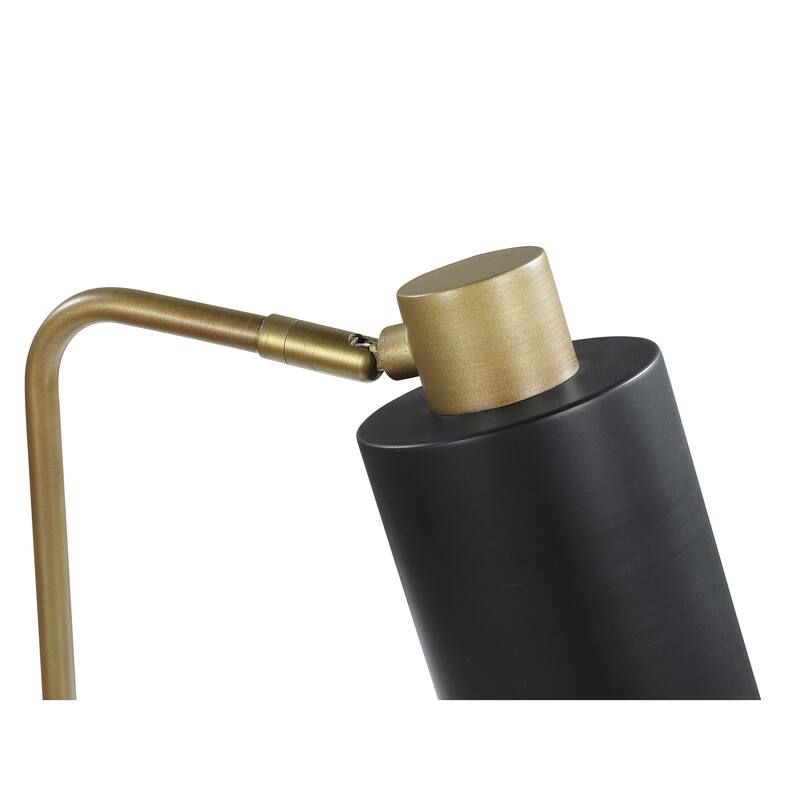 Cherise 18-inch Adjustable Angle Table Lamp Antique Brass