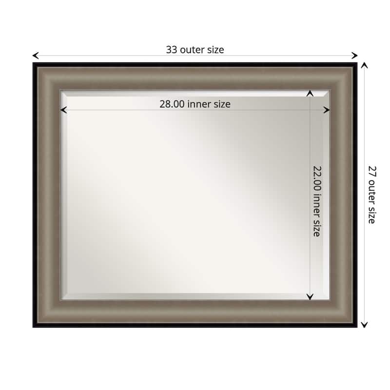 Beveled Bathroom Wall Mirror - Imperial Frame