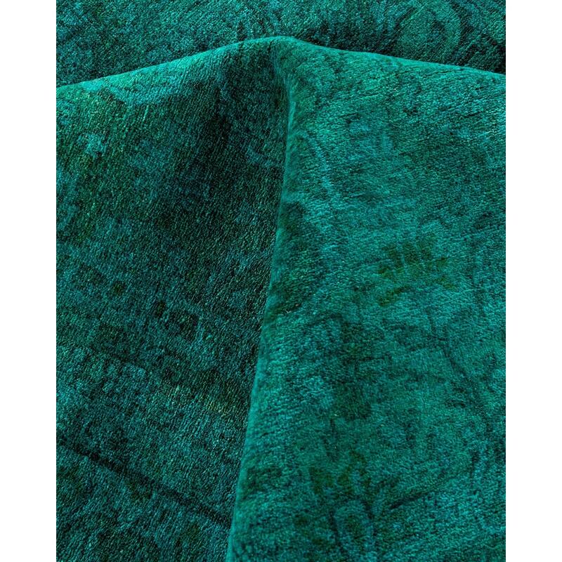 Contemporary Overdyed Wool Hand Knotted Area Rug - 8' 2" x 10' 2"