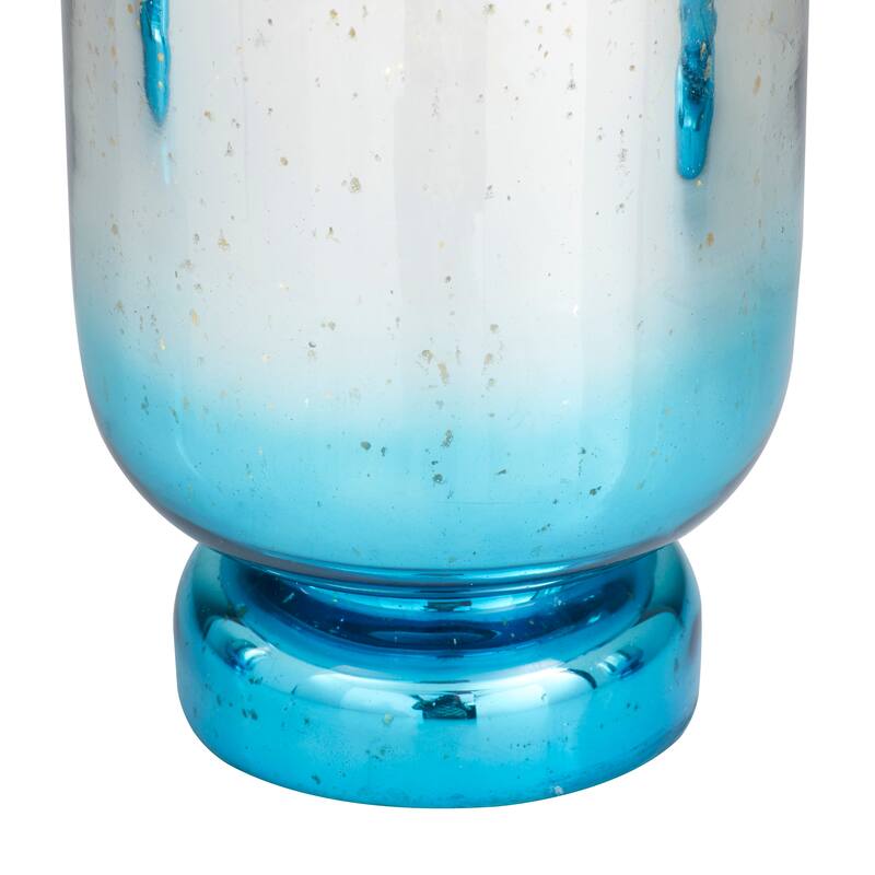 Glass Pillar Hurricane Lamp - S/3 12", 10", 8"H