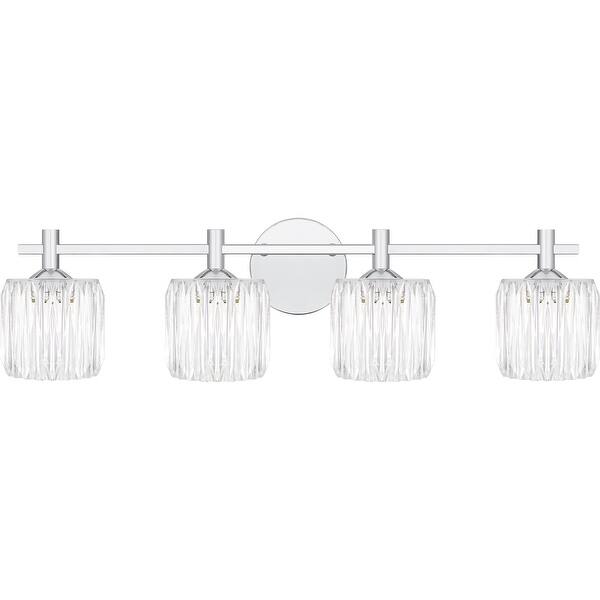 slide 2 of 7, Spade 4-Light Polished Chrome Bath Light