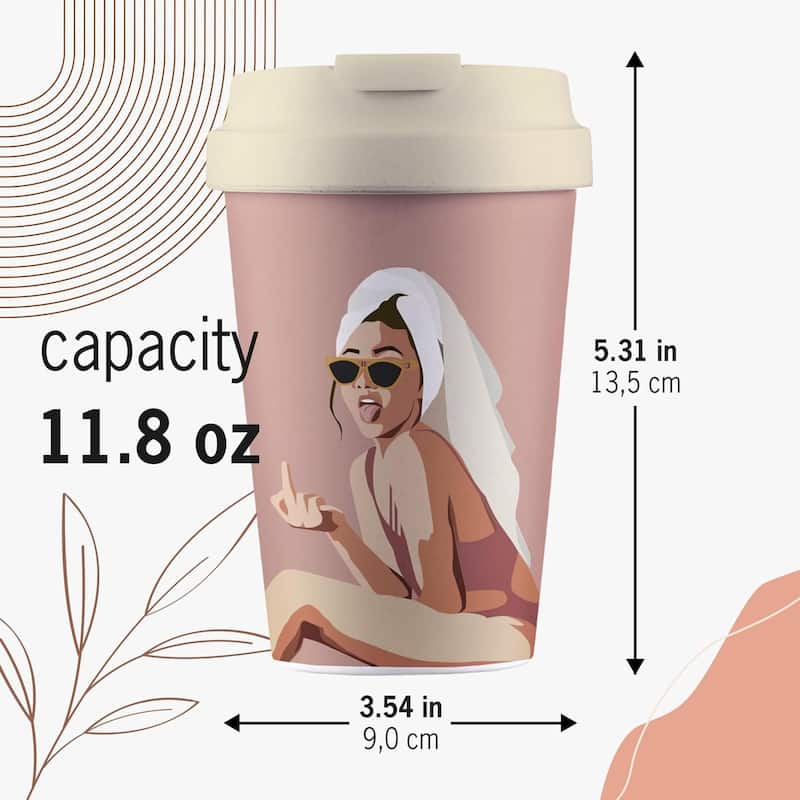 BrainStream Plant Based 12 oz Sustainable Deluxe Cup