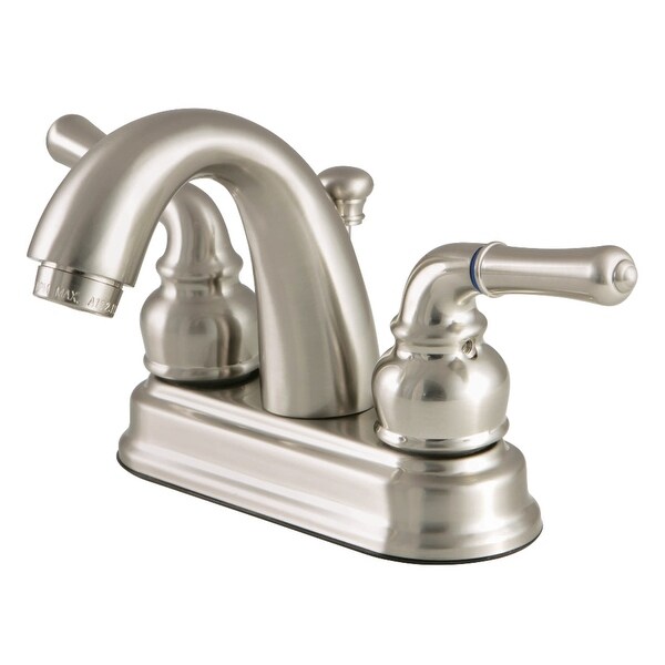 Kingston Brass FB561.NML Naples 1.2 GPM Centerset Bathroom Faucet with Pop-Up Drain Assembly