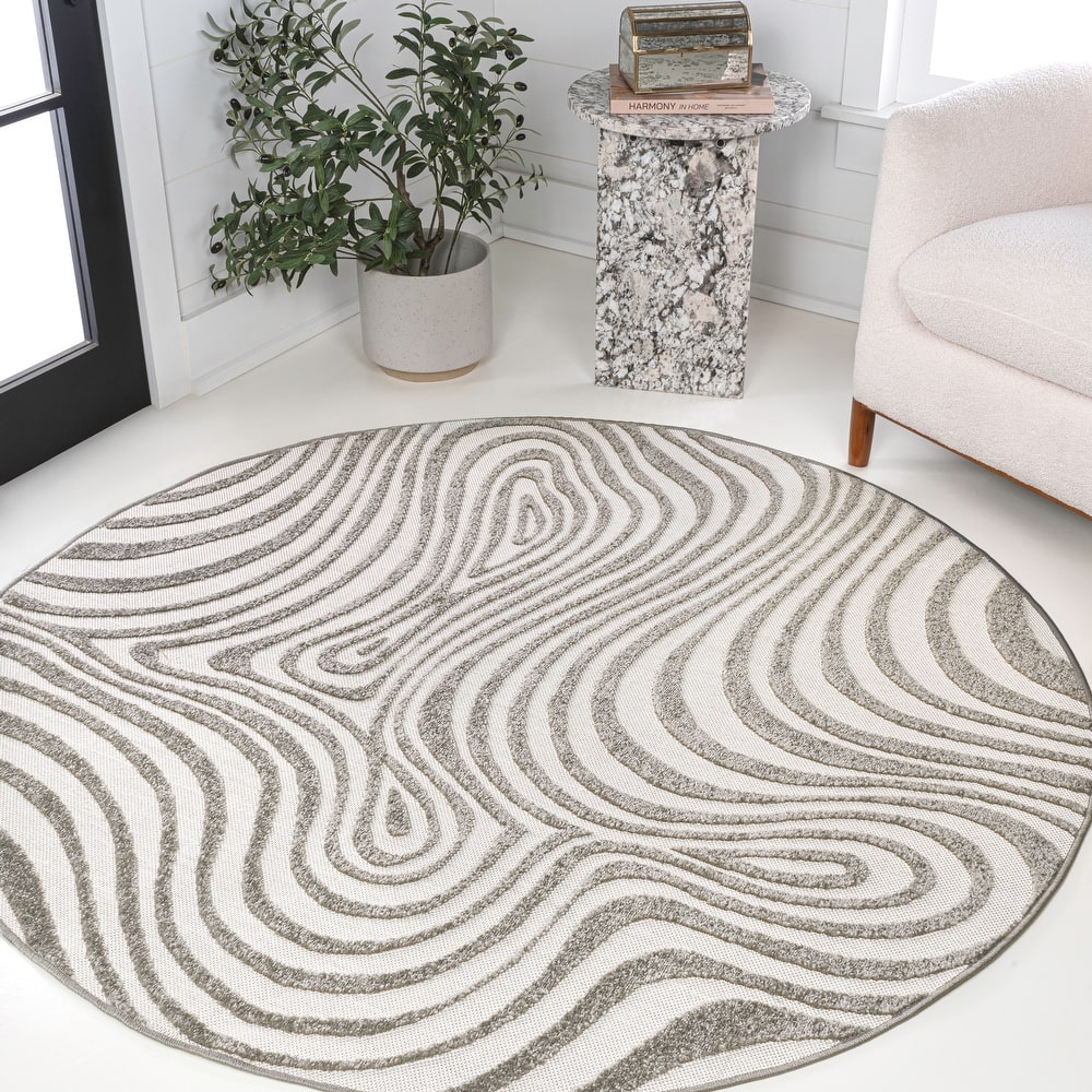 JONATHAN Y Nordby Abstract Groovy Striped Area Rug