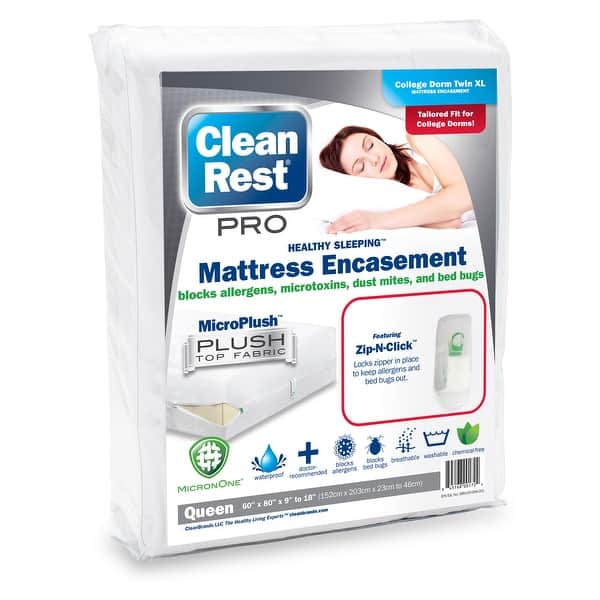 CleanRest Pro Zippered Dorm Mattress Encasement Bed Bath & Beyond