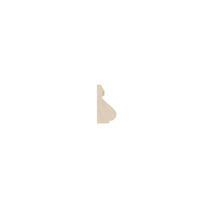 WM163: Americraft Finger-Joint Pine Base Cap Moulding