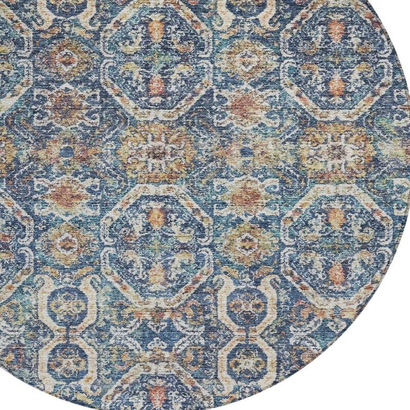 HomeRoots Floral Transitional Rectangle Outdoor Rug