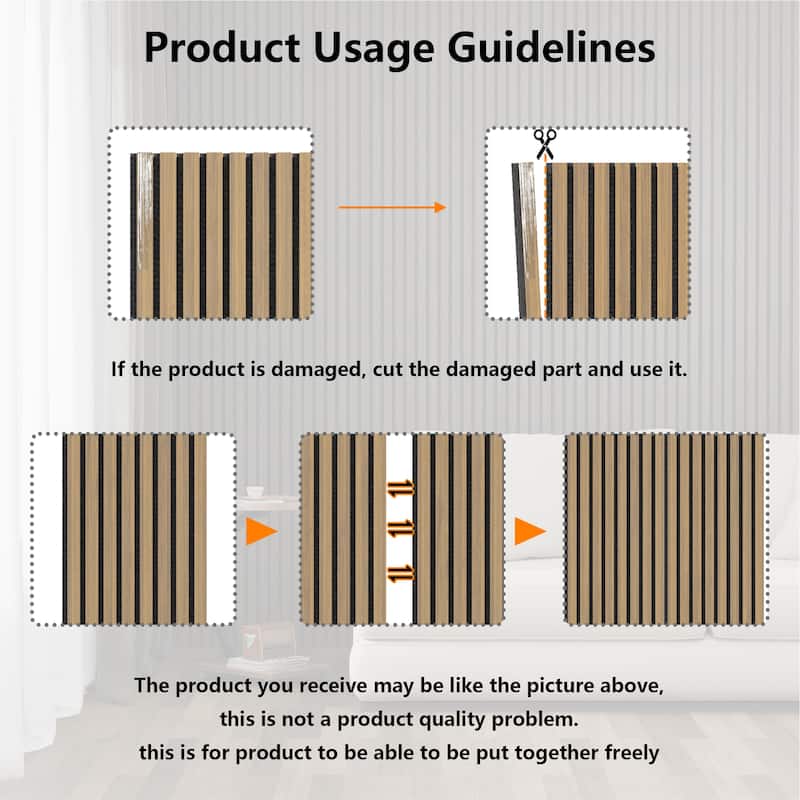 Acoustic Soundproof Slat Wall Panels 3D Decorative Wall Paneling