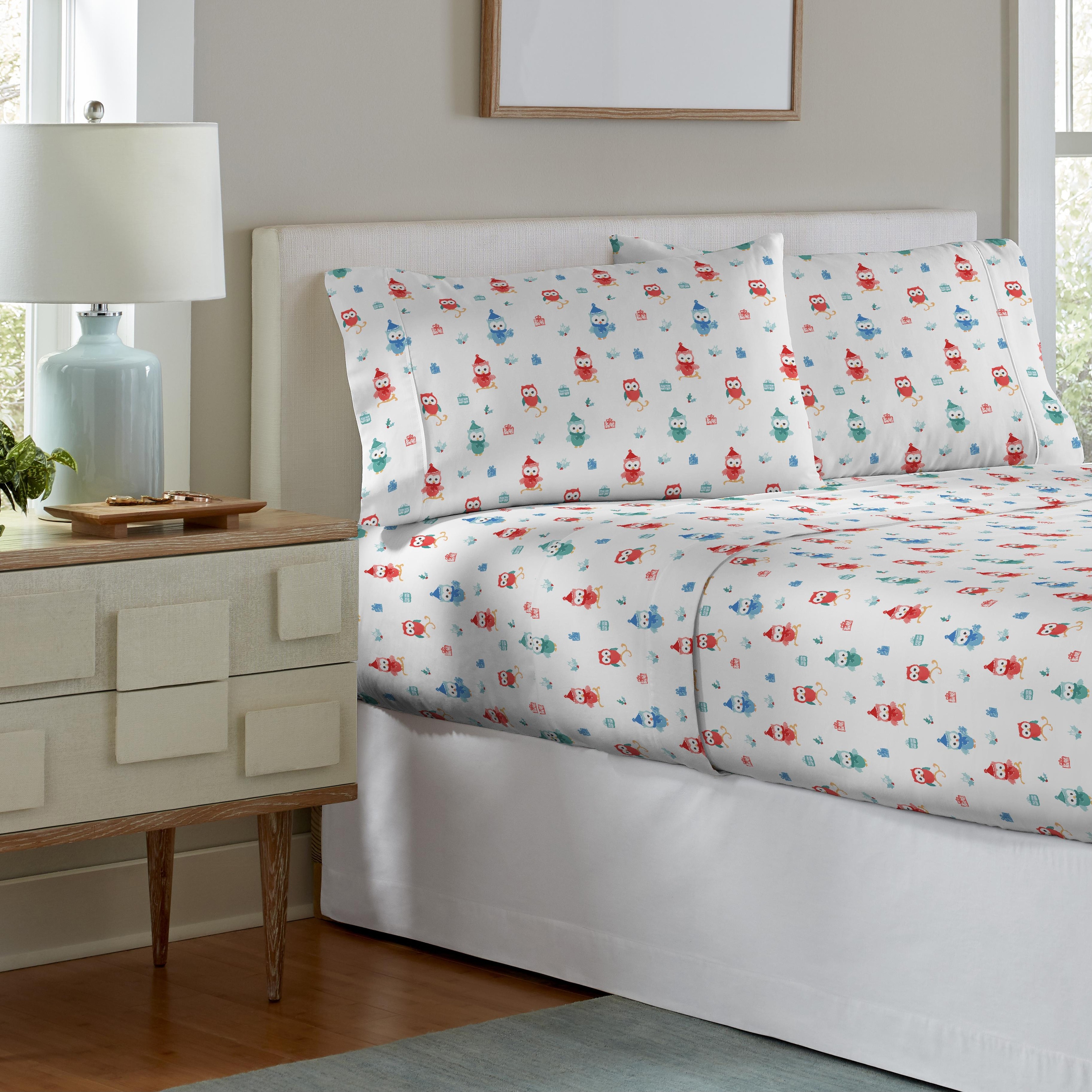 Pointehaven 175 GSM Cotton Flannel Bed Sheet Set with - Picture 21 of 50