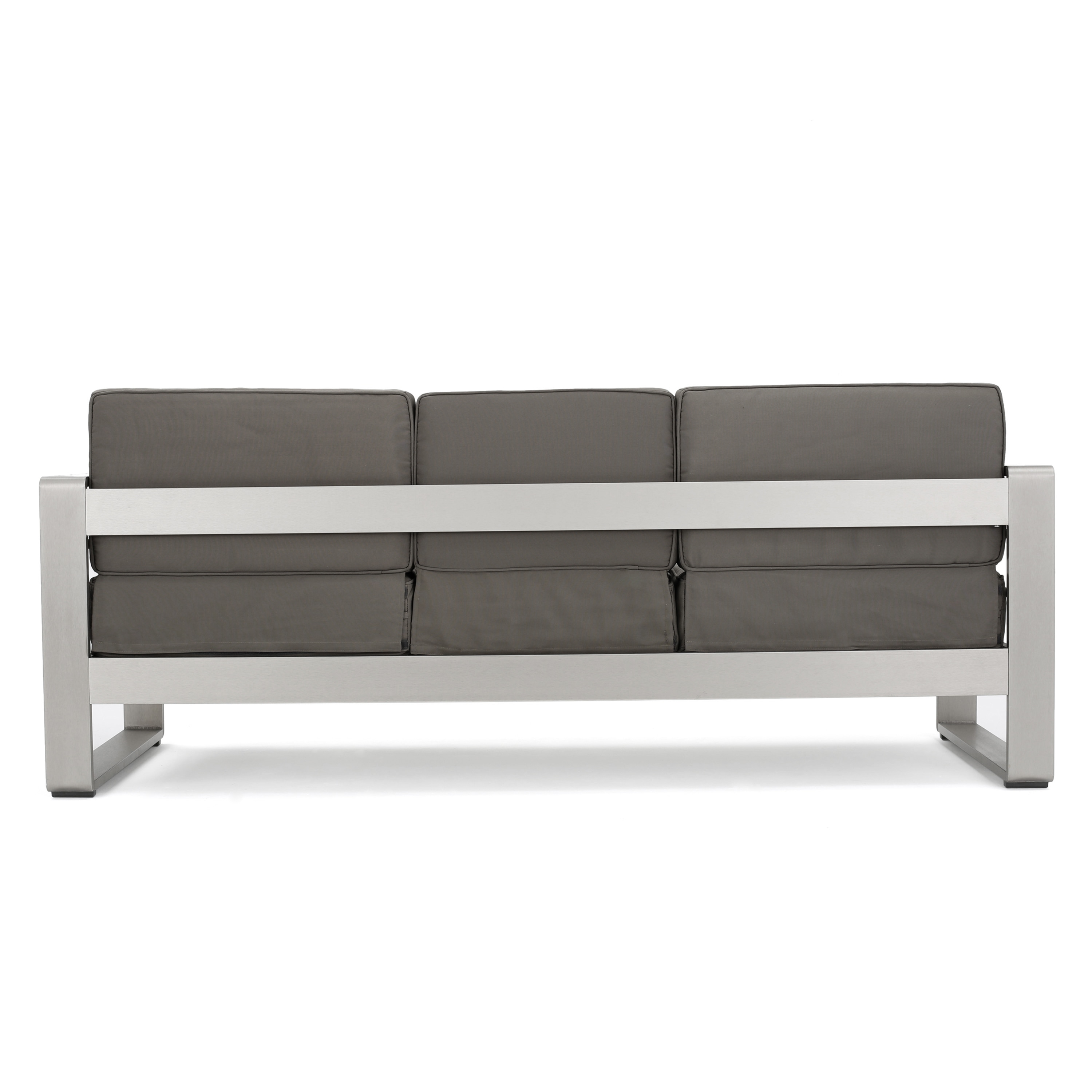 Cape coral outdoor loveseat sofa best sale with tray by christopher knight home