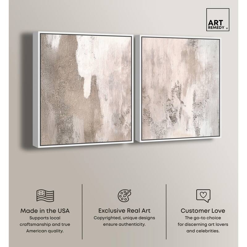 Striated Texture II Canvas Set of 2 by Art Remedy