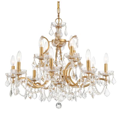 Crystorama Lighting Group 4456-CL-S Filmore 29" Wide 12 Light Crystal