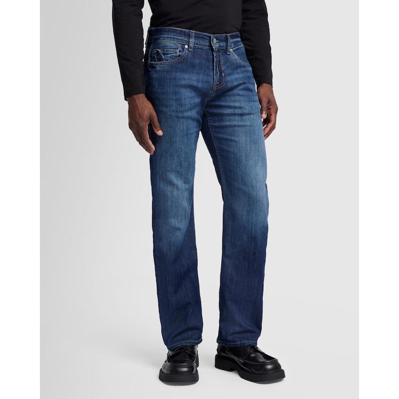 7 For All Mankind Men's Austyn Relaxed Straight Leg Jeans - Ironwood - 36 Inch Waist